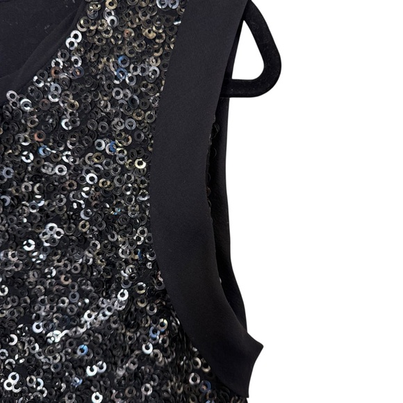 3.1 Phillip Lim Black Sequin Tank Top sz 6 - Picture 3 of 14